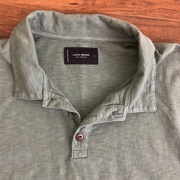 Lucky Brand Men's 100% Cotton Polo, Sz. L. - Picture 3 of 12